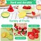 48-Piece Fake Fruit Ice Cube Set – Mixed Lemon, Watermelon, Strawberry, and Kiwi Slices with Clear Ice Cubes for Party, Kitchen, Wedding, and Centerpiece Display Décor